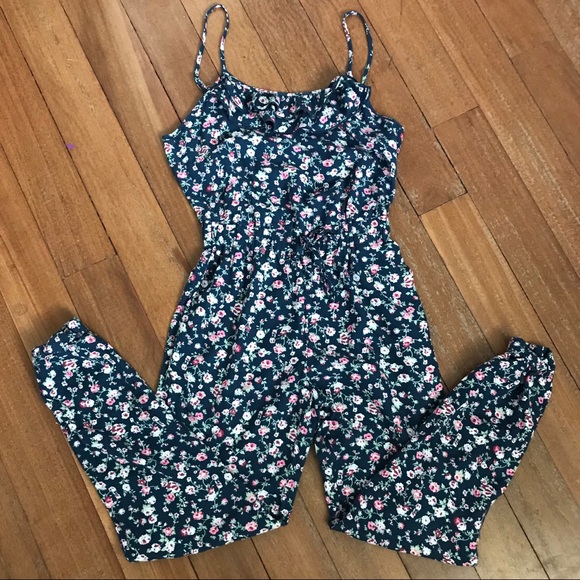 kids floral jumpsuit